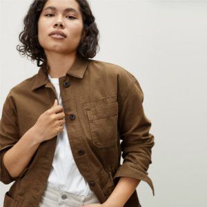 Everlane "The Cinchable Chore Jacket" Walnut Size S